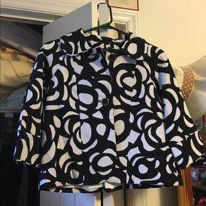 *REDUCED*Black and white floral jacket