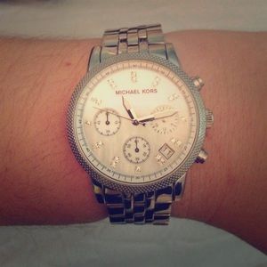 Michael Kors silver watch (women's)