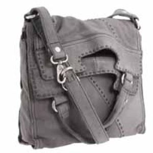 Lucky Brand Abby Road Foldover Bag in Silver