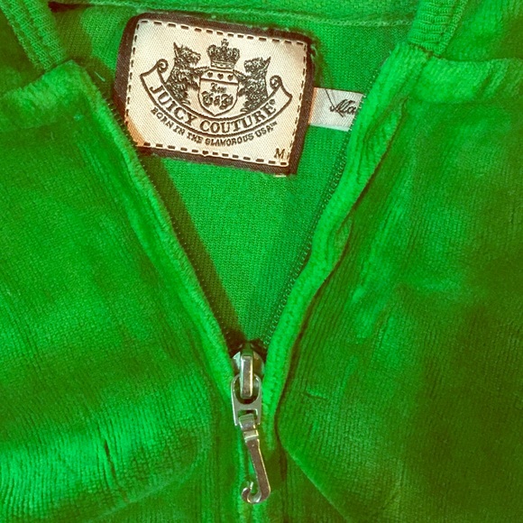 Authentic juicy couture unique neon green hoodie
