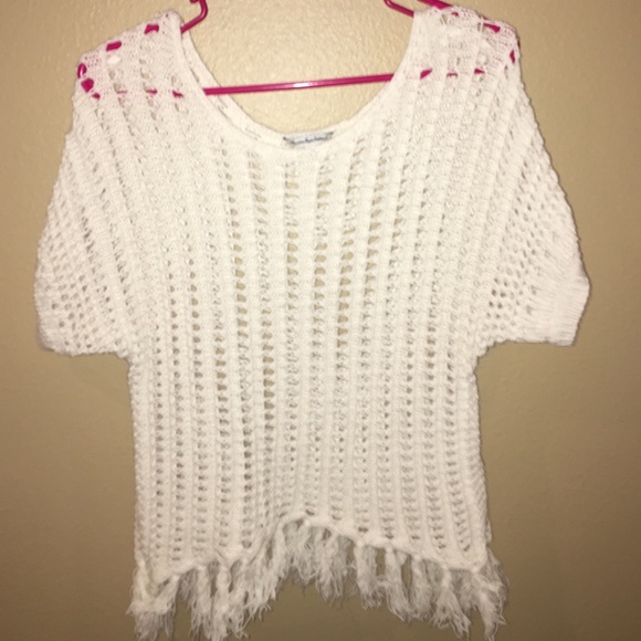White Knit American Eagle Sweater