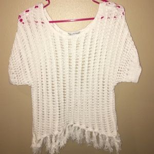 White Knit American Eagle Sweater