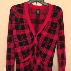 Plaid cardigan