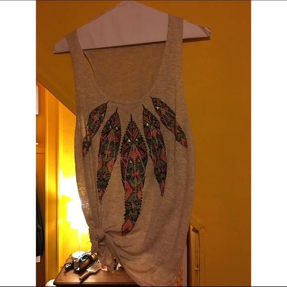 Charlotte Russe: Feather Top Shirt!
