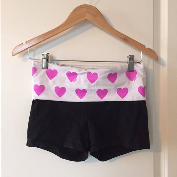 VS pink spandex shorts