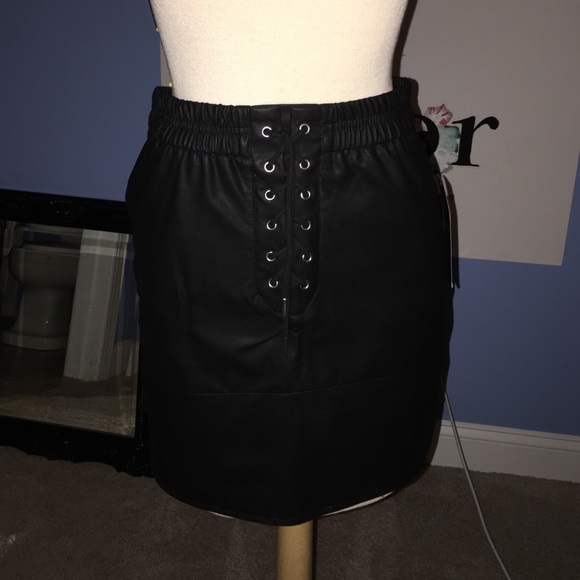 Zara faux leather skirt