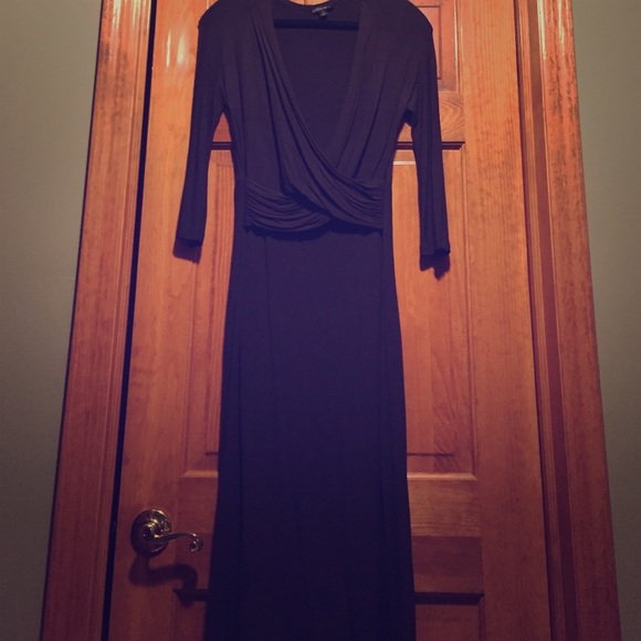 Brown knit dress