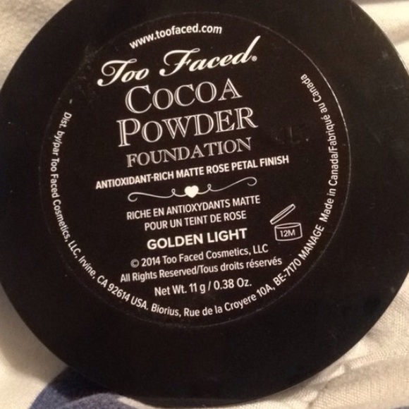 Too faced cocoa powder foundation