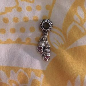 PANDORA hanging mittens charm