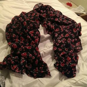 floral print scarf