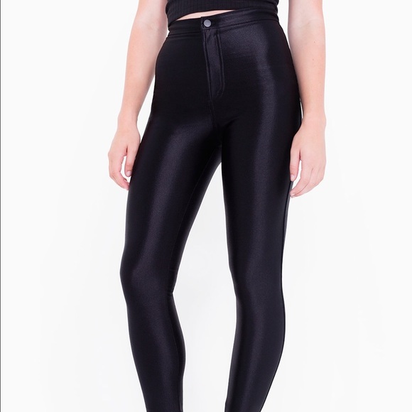 American apparel black disco pants