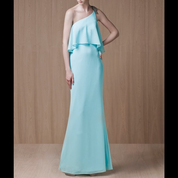 Formal dress, Soft baby blue in color.