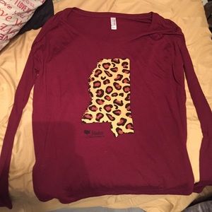 Leopard Mississippi long sleeve shirt