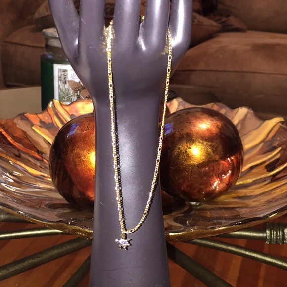 14 K Gold turtle ankle bracelet