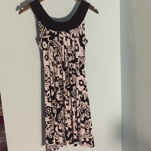 Black and White Floral Dress