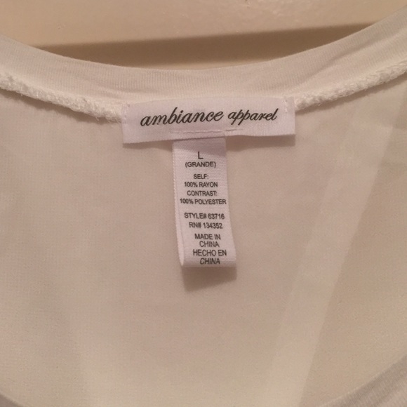 Gorgeous NWOT White Hi Low Tank - Picture 2 of 3