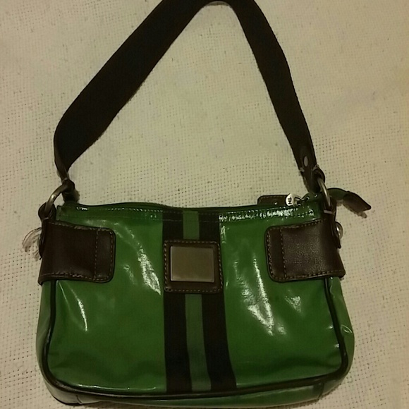 Green Tommy Hilfigure Shoulder Purse