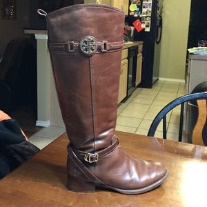 Tory Burch Brown Riding Boots