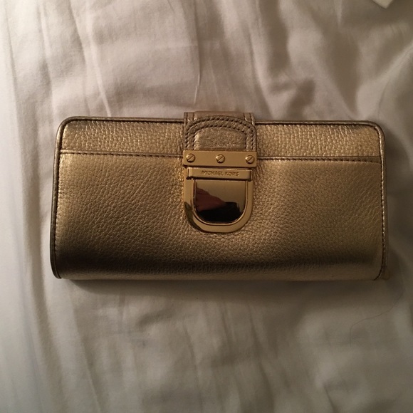 Michael Kors gold wallet