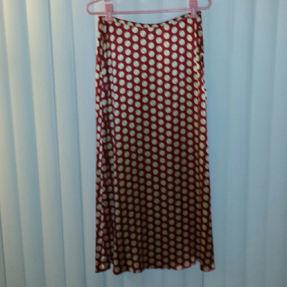100% silk Limited polka dot skirt
