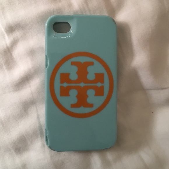 Tory Burch light blue iPhone 4 case
