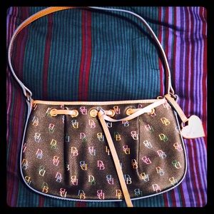 Dooney and Bourke Sig. "DB" Rainbow Shoulder Bag