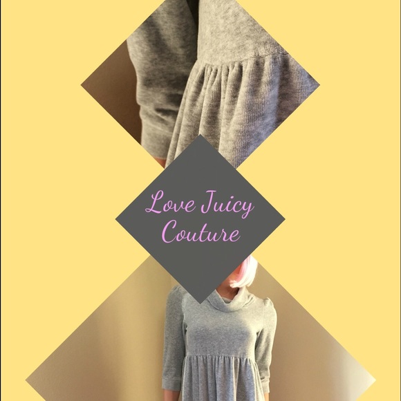 Gray velour Juicy Couture tunic/dress. EUC!