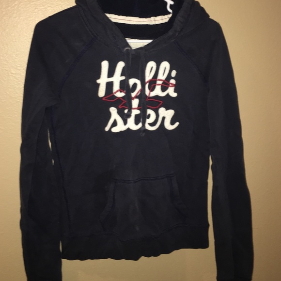Navy Hollister Hoodie