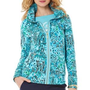 Lily Pulitzer Leona Zip Up "Everglades"