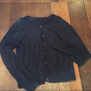 BR dark grey cardigan