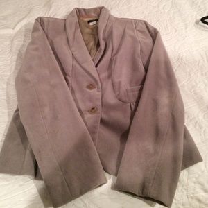 J crew grey velvet blazer