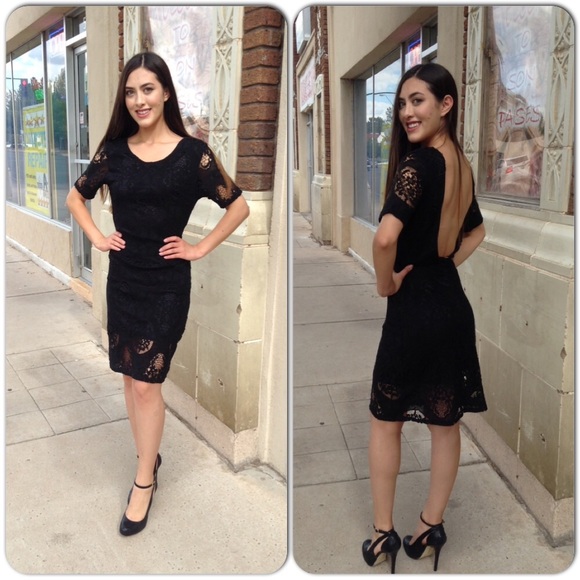 Black Lace Dress//Host Pick/Last One - Picture 2 of 4