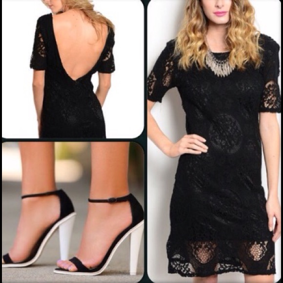 Black Lace Dress//Host Pick/Last One - Picture 4 of 4
