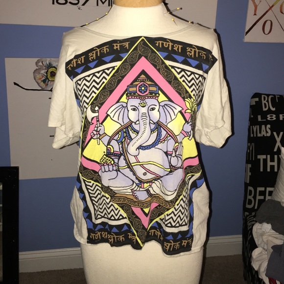 Cute Ganesh print t shirt