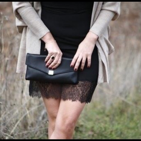 💞HP💞 ZARA Black FITTED LINGERIE STYLE Dress - Picture 6 of 11