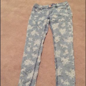 Charlotte Russe flowered jeans