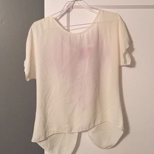 Maroon bow top