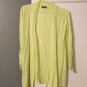 Bright yellow/green cardigan