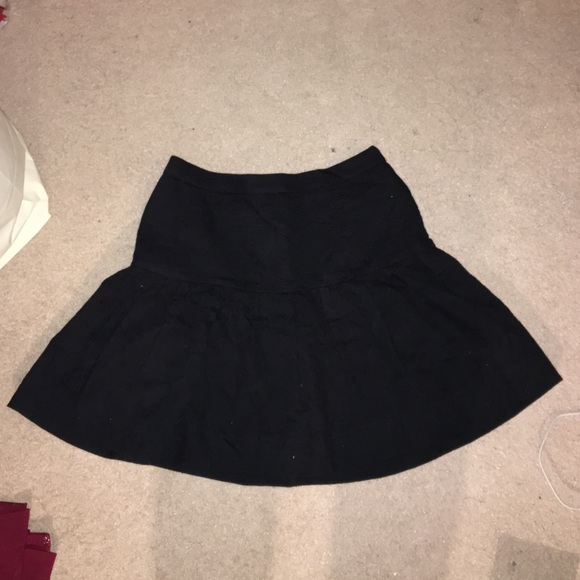 *REDUCED*J. Crew black pleated mini skirt