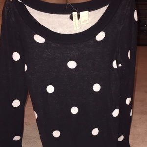 Polka dot sweater