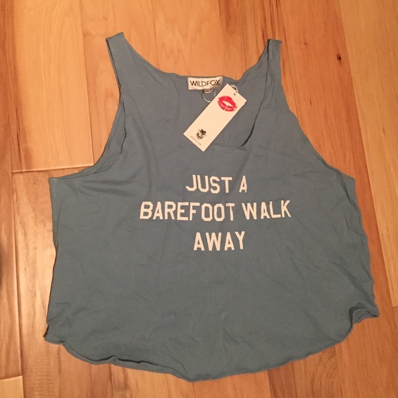 Wildfox Tank Top "Just a Barefoot Walk Away" - Picture 1 of 1