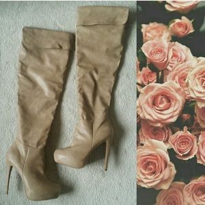 Leather Over The Knee Boots