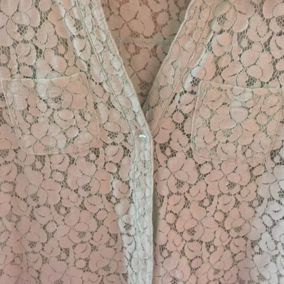 Lace button down - Picture 2 of 4