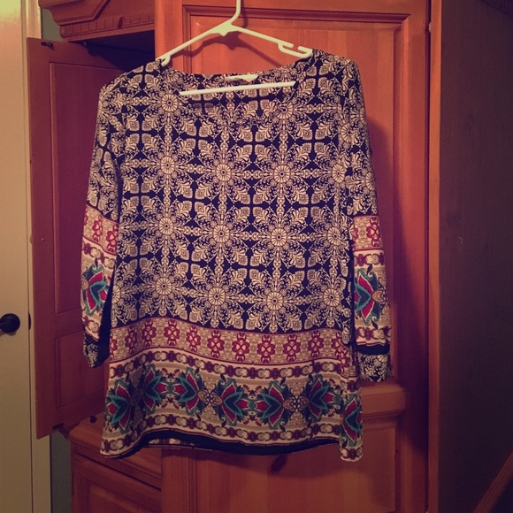 Boutique print blouse by Peach Love