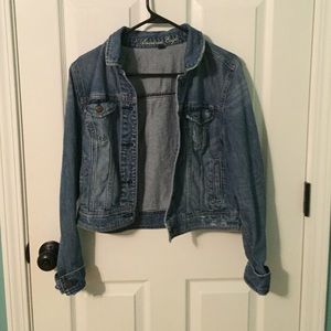 Distressed American Eagle Jean Jacket