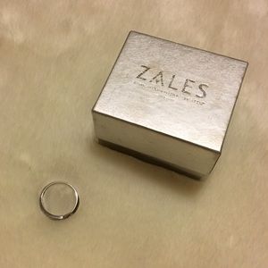 Sterling Silver w/ diamonds ring