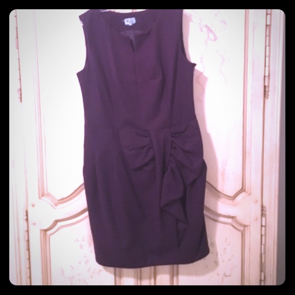 Wool purple dress