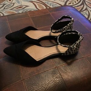 {Gap Ankle strap flats - calf hair PRECIOUS}