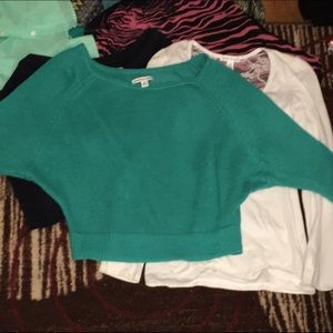 American Eagle blue/green long sleeve top size sm