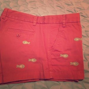 J crew fish chino shorts